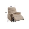 Arcadia - Woven Motion Recliner - Beige - Image 2