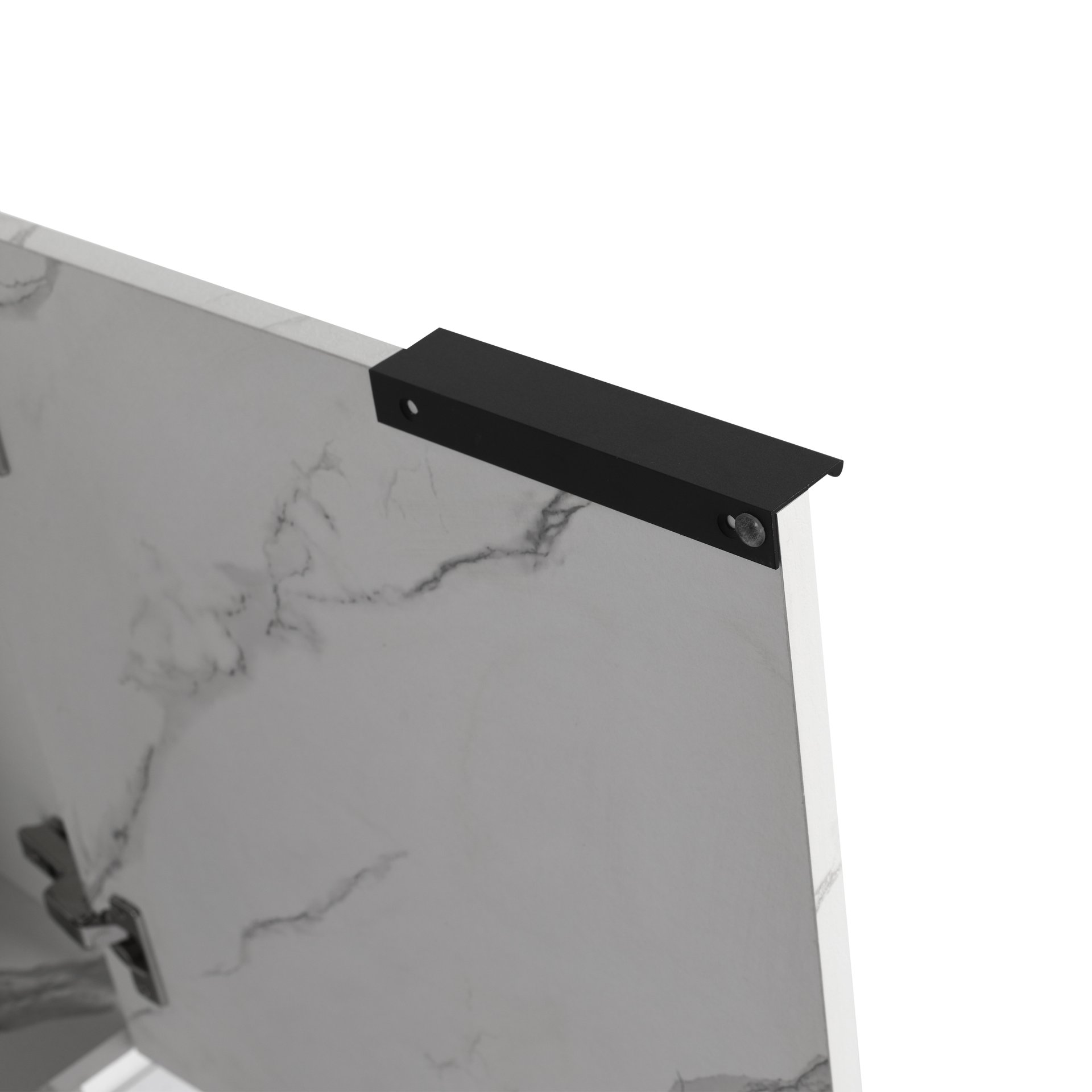 Wall Mounted Bathroom Vanity With Ceramic Sink And Storage Cabinet - Carrara White - Image 19