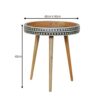Small Dotted End Table - Oak - Image 11