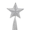 Resin / Foil Christmas Tree With Star Top (Set of 3) - White / Silver - Image 6