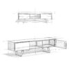 Lowry - Handcrafted, TV Media Stand - Distressed Charcoal Brown - Image 7