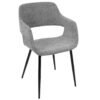 Margarite - Contemporary Dining / Chair (Set of 2) - Black / Gray - Image 2