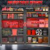 5 Tier Storage Rack, Adjustable Height Shelving, Warehouse Supermarket Basement Storage - Black - Image 6