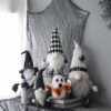 Gnome Decor, For Halloween Decor - Black / White - Image 11