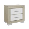Messa - 5 Piece Queen Bedroom Set With Storage And LED - Natural / White - Image 6