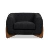 Alpine - Sherpa Arm Chair - Ebony Black - Image 3