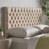 Annecy - Contemporary Upholstered Full / Queen Fabric Headboard - Beige - Image 4
