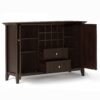 Bedford - Sideboard Buffet And Wine Rack - Dark Chestnut Brown - Image 2