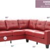 Newbury - Sectional - Red - Image 5