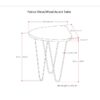 Patrice - Metal And Wood Accent Table - Dark Brown - Image 9