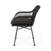 Outdoor Accent Chair With Steel Frame And Water Resistant Cushions (Set of 2) - Gray - Image 7