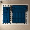 Queen Pull Out Sofa Bed, 3 In 1 Convertible Sleeper Tufted Sofa & 2 Soft Pillows - Blue - Image 8