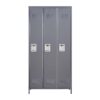 3 Door Lockers With Lock For Home, Gym, Office, School, And Garage - Gray - Image 11