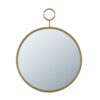 Circle Wall Mirror With Iron Frame, Accent Mirror For Living Room, Entryway, Office - Gold - Image 2
