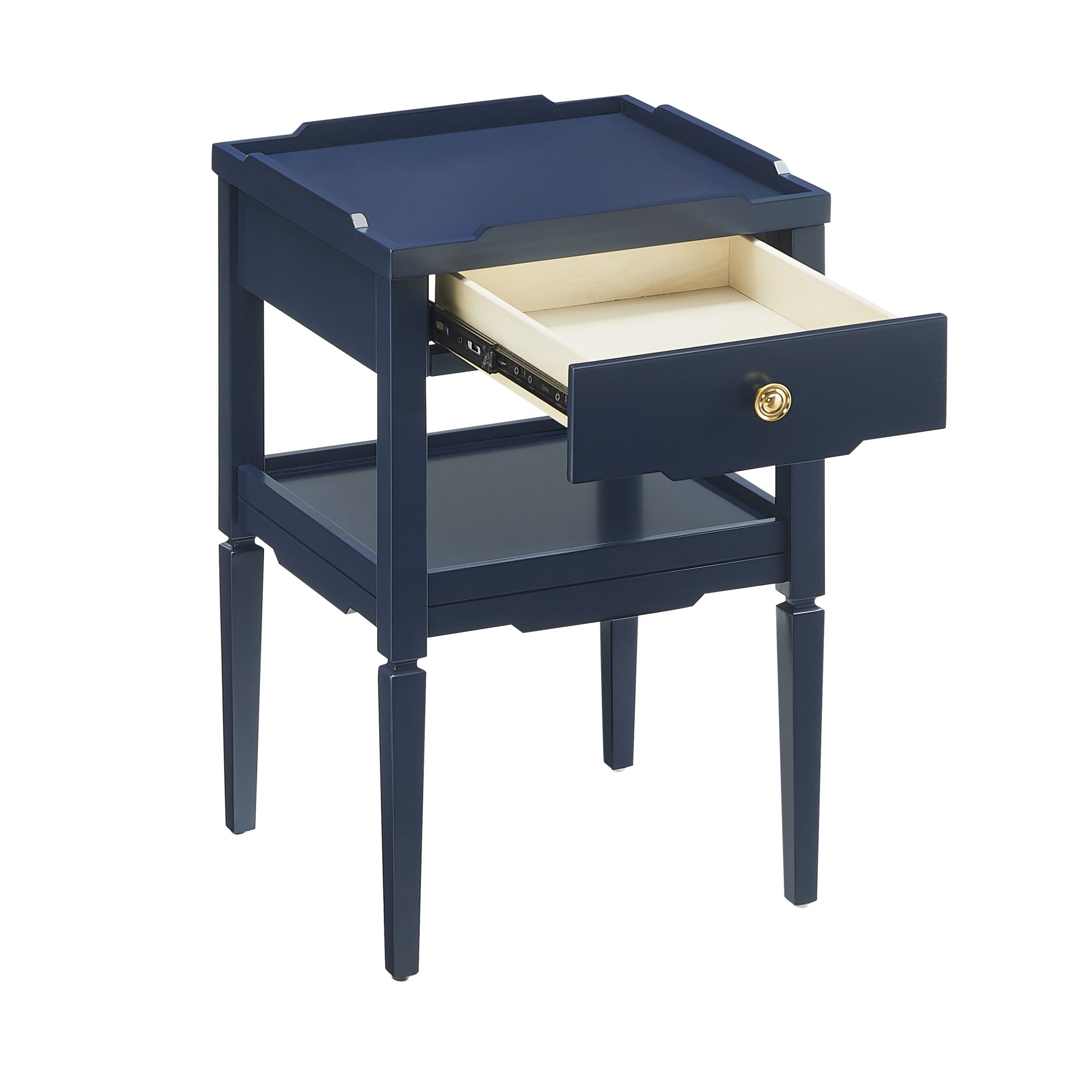 Foley - 1 Drawer Nightstand With Pull - Dark Blue - Image 10