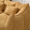 Comfortable Dual Beanbag Chair With High Resilience Foam Core For 2 People In - Yellow - Image 11