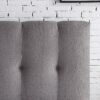 Queen Size Tufted Upholstered Headboard With Nailhead Trim - Gray - Image 4
