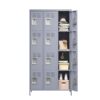 12 Door Lockers With Lock For Secure Storage Construction - Gray - Image 14