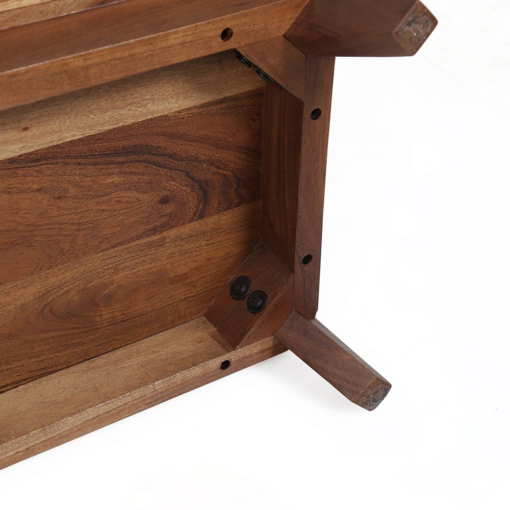 Nightstand Natural Wood - Brown - Image 10