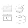 Alice - 30" Bathroom Vanity With Sink, Large Storage Wall Mounted Floating Bathroom Vanity For Modern Bathroom, One-Piece Sink Basin Without Drain And Faucet - White - Image 9