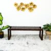 Christina - Leather Bench - Cognac / Dark Brown / Tan - Image 12