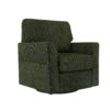 360° Swivel Chair Accent Barrel Armchair With Side Pockets, Chenille Upholstery, Compact Size - Green - Image 15