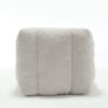 Modern Indoor Fluffy Bean Bag Chair With Memory Foam And Ottoman Super Soft Velvet - Light Gray - Image 18