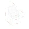 Contemporary Upholstered Woven Dining Chairs - Indigo Blue - Image 2