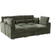 Modern Sectional Sofa Modular Sofa U Shaped Sofa Couch Sofa Bed With Movable Ottoman, USB Ports, Phone Holder - Green - Image 9