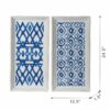 Hanging Sculptures, Modern Wall Art Decor (Set of 2) - White / Blue - Image 11