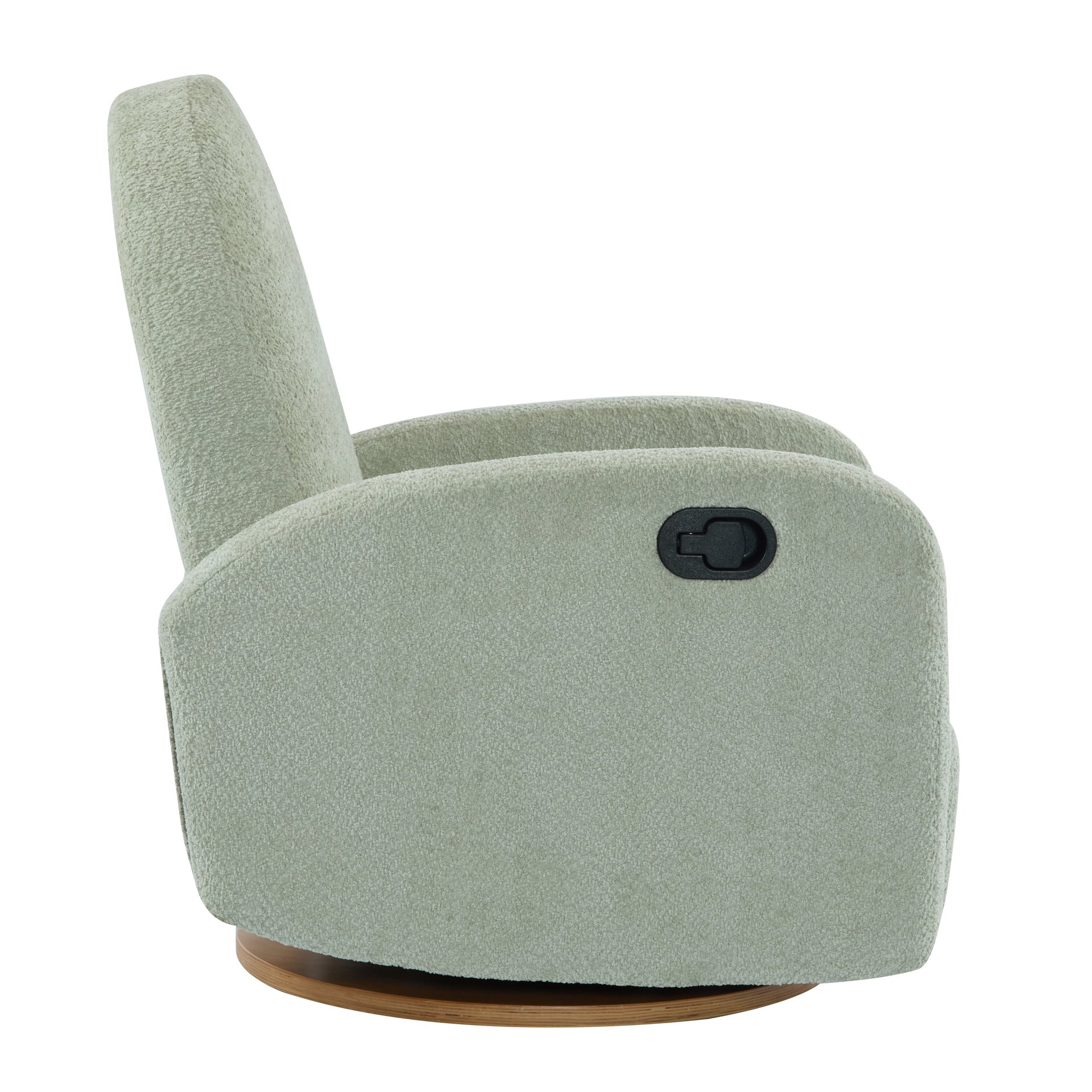 Modern 360 Swivel And Glider Recliner Chair - Light Green - Image 5