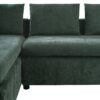 Elegant Chenille L Shaped Sofa With Wooden Storage Compartment - Green - Image 19