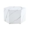 Modern Coffee Table With Complex Texture Patterns, Stylish And Durable Design - White - Image 13