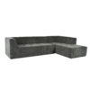 Modular Combination Living Room Sofa Set, Modern Minimalist Sofa, Living Room Upholstered Sofa Bed, Bedroom, 2 Pieces Computer Free Combination, L - Shaped - Black Gray - Image 13