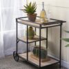 Shelf With Wheel - Black / Brown - Image 13