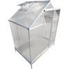 Polycarbonate Greenhouse, Heavy Duty Outdoor Aluminum Walk-In Green House Kit With Rain Gutter, Vent And Door For Backyard Garden - Aluminium - Image 8