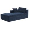 2 Pices Free Combination Minimalist Style Modular Sectional, Wrinkle Resistant Couch Set L Shaped Compressed Sofa For Living Room - Dark Blue - Image 5
