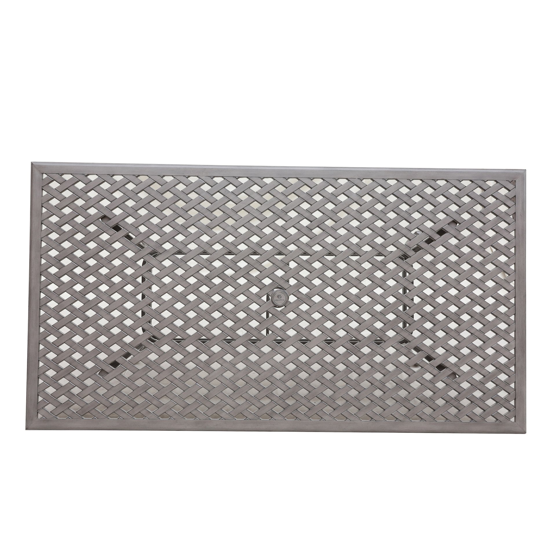 46X86" Cast Aluminum Rectangle Table - Gray - Image 3