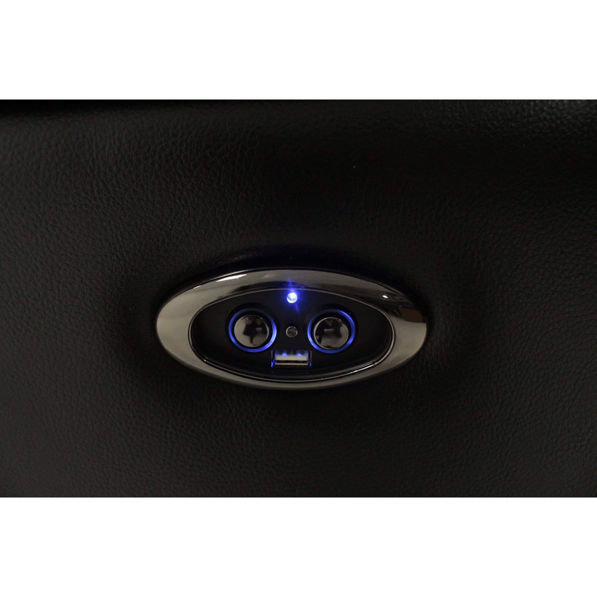 Jupiter - Leather Sectional - Black - Image 5