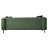 Chesterfield - Modern Tufted Velvet Living Room Sofa, 84.25''W Couch - Mint Green - Image 12