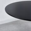 31.5" Tulip Table Mid-Century Dining Table For 2-4 People With Round MDF Table Top, Pedestal Dining Table, End Table Leisure Coffee Table - Black - Image 4