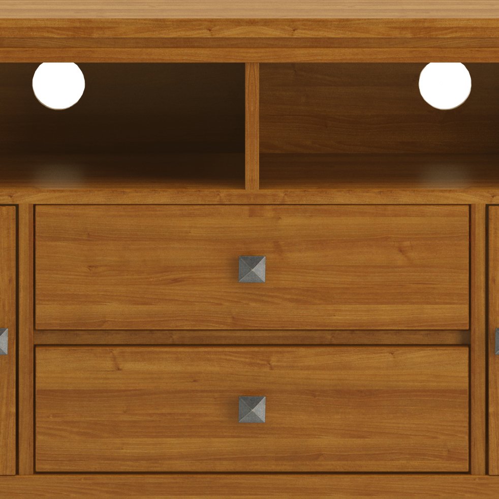 Cosmopolitan - Wide TV Media Stand - Light Golden Brown - Image 5