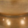 Metal Hammered Coffee Table With Stunning Hourglass Design - Gold - Image 5