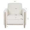 1 Seater Sofa For Living Room - Beige - Image 3