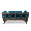 Ottavio - Convertible Sofa Daybed With Water Resistant Cushions - Gray / Teal - Image 12
