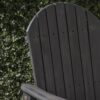 Outdoor Weather Resistant Acacia Wood Adirondack Dining Chairs Set (Set of 2) - Dark Gray - Image 11