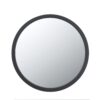 Circle Wall Mirror With Wooden Frame, Wall Mirror For Living Room - Black - Image 2