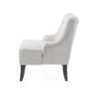 Nicole - French Style Upholstered Loveseat With Tufted Backrest - Light Gray - Image 8