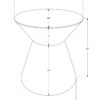 Drum Accent Side Table, Contemporary & Modern - Copper - Image 7