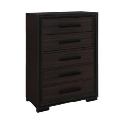 Adelaide - Chest 5 Drawer Storage Unit - Brown